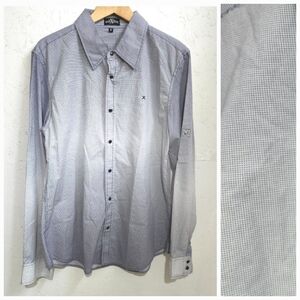 Xray | Men's Grey Spotted gradient Button Down Shirt